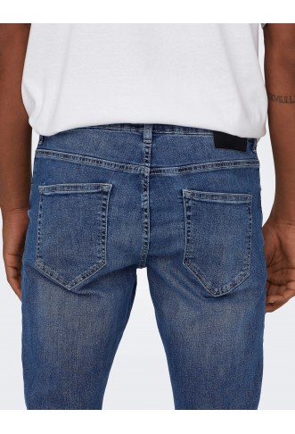 ONLY & SONS  - Slim Jeans Dark Blue