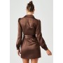 BWLDR KAY - Shirt dress - chocolate