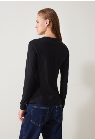 Anna Field 2 PACK - Long sleeved top - white/black