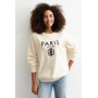 Off White Paris Cotton Blend Sweatshirt