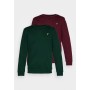 Pier One 2 PACK - Sweatshirt - dark green/bordeaux