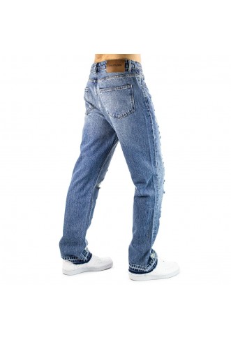 2Y Studios Firio Destroyed Straight Jeans