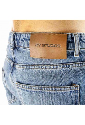 2Y Studios Firio Destroyed Straight Jeans