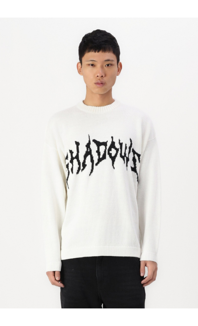 ONSRANDY - Knit sweater - cloud dancer/black