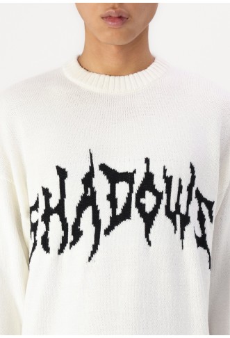 ONSRANDY - Knit sweater - cloud dancer/black