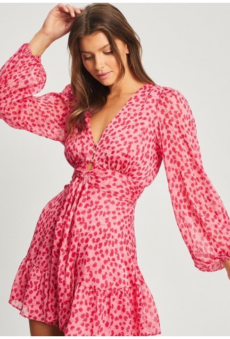 TUSSAH AUORA MINI - Day dress - pink roses