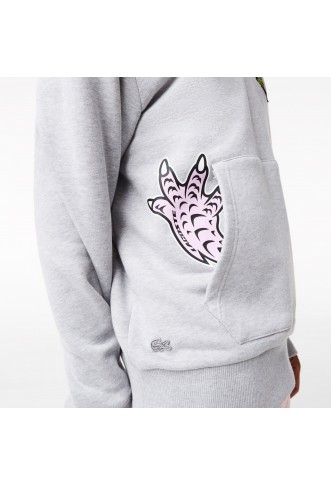 Men's Lacoste  Comic Effect Print Hooded Sweatshirt