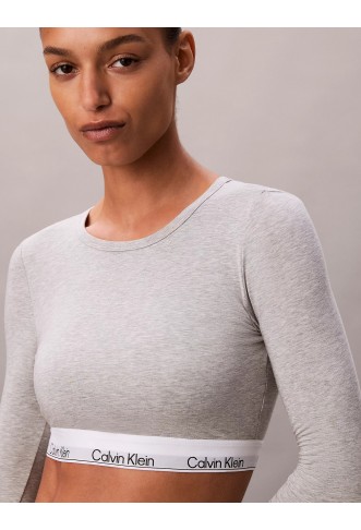 Long Sleeve T-shirt Bralette - Icon Cotton Modal