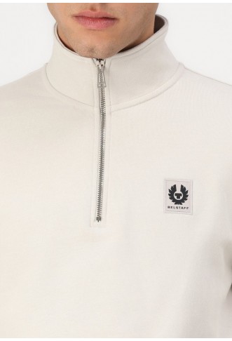 Belstaff QUARTER ZIP - Sweatshirt - stone beige