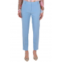 Liu Jo  Cigarette trousers in fluid blue fabric