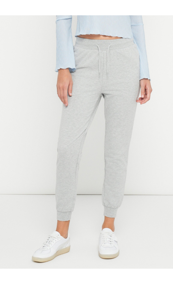 Even&Odd 2 PACK - Tracksuit bottoms - light grey/black