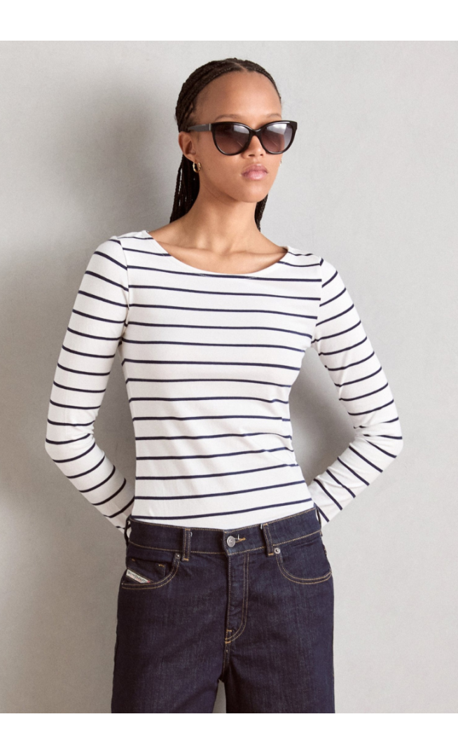 Anna Field 2 PACK - Long sleeved top - white/navy