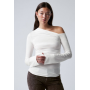 Weekday DRAPE ASYMMETRIC - Long sleeved top