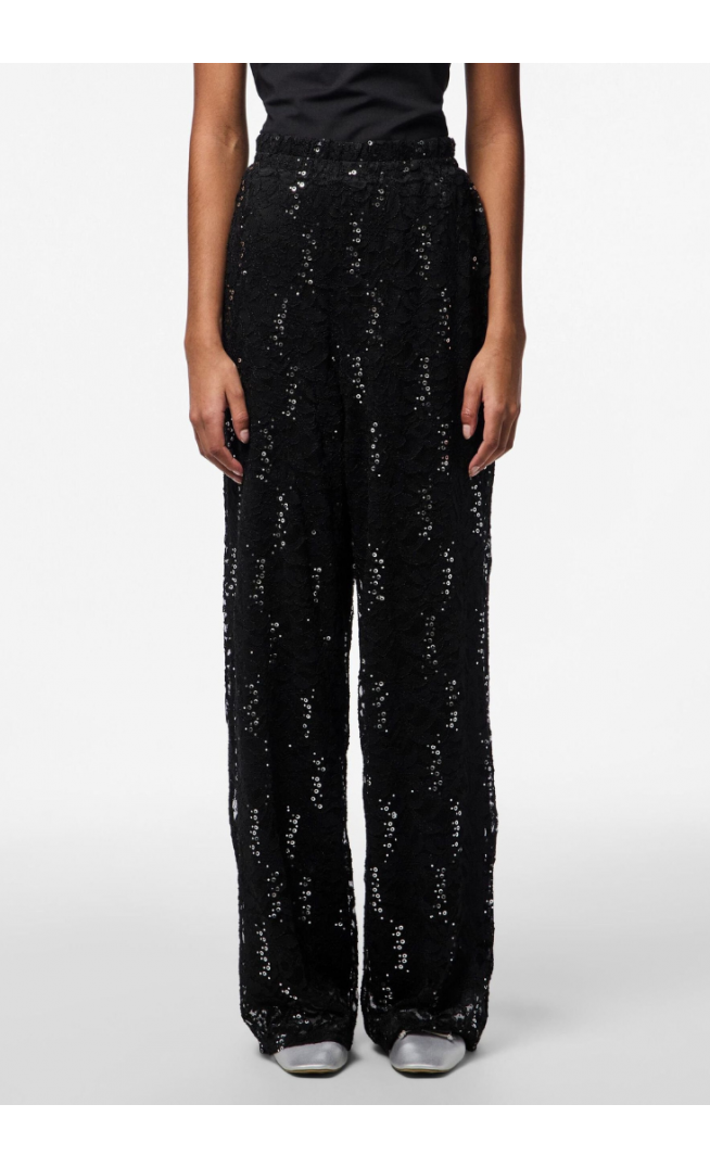 Pieces PCROXY - Trousers - black