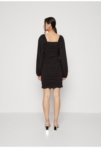 Pieces PCMALYSIA MINI DRESS - Jersey dress - black