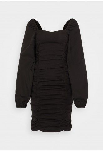 Pieces PCMALYSIA MINI DRESS - Jersey dress - black