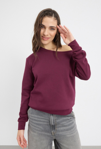 Even&Odd  OFF SHOULDER SWEATSHIRT
