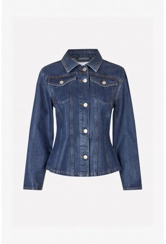 Envii EVELYN - Denim jacket - waxed denim