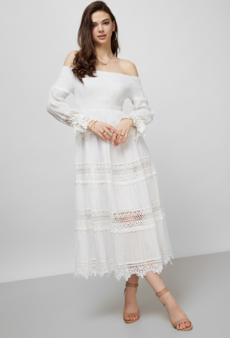 Guess White dress for girls