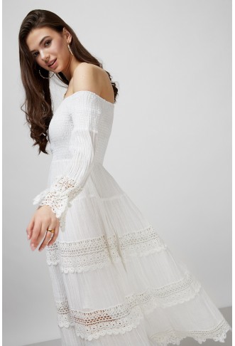Guess White dress for girls
