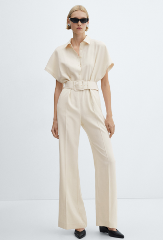 Mango Belt long jumpsuit