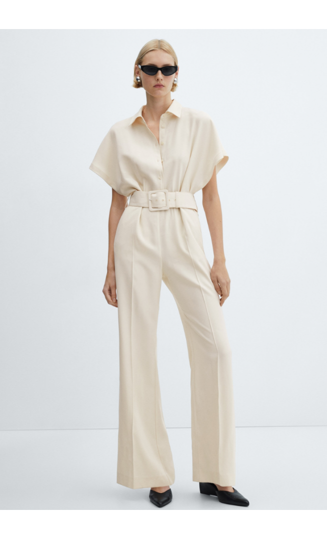Mango Belt long jumpsuit