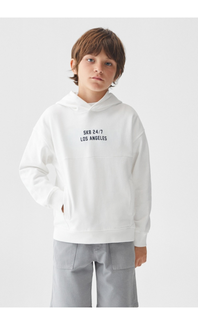 Mango Printed cotton sweatshirt