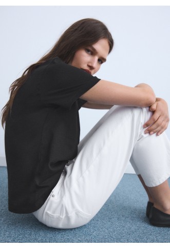 Mango Mid-rise straight jeans