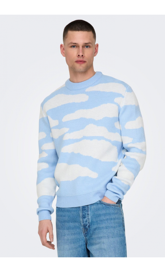 Only & Sons ONSCLARK CREW - Jumper - cashmere blue