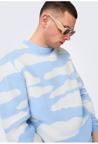 Only & Sons ONSCLARK CREW - Jumper - cashmere blue