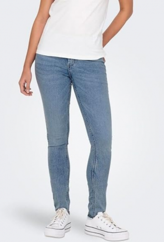 ONLY  Women's Mid Waist Jeans