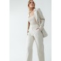 THE FATED ARLOW WIDE - Trousers - natural