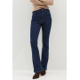 Indigo Wash Waist  Bootcut Stretch Denim Jeans