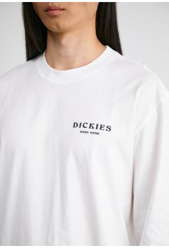 Dickies OATFIELD TEE - Long sleeved top - white