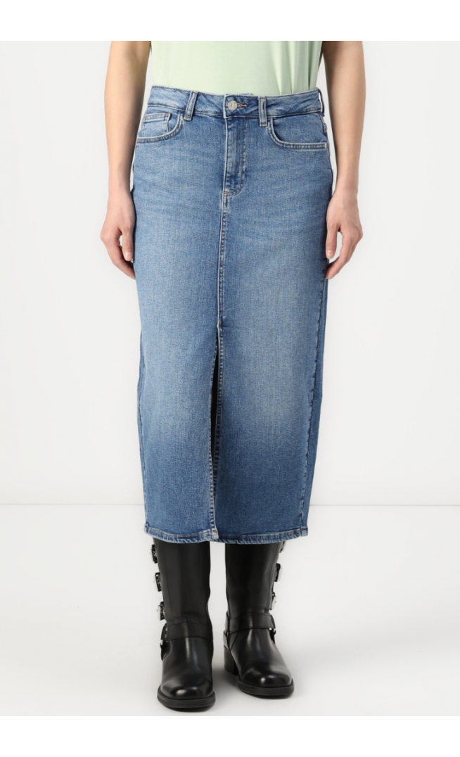 ONLY ONLENYA MIDI SKIRT - Denim skirt