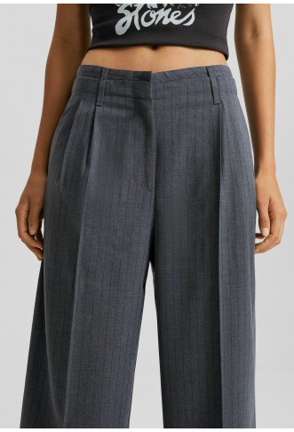 Bershka  Trousers - blue-grey