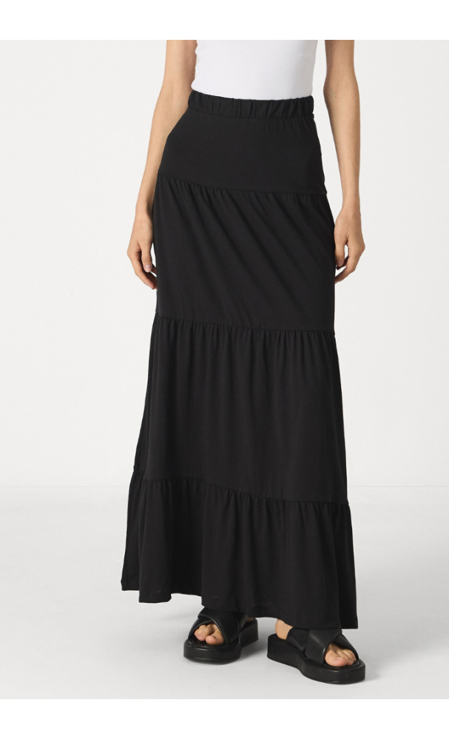 Vero Moda VMMIA LONG SKIRT - Maxi skirt - black