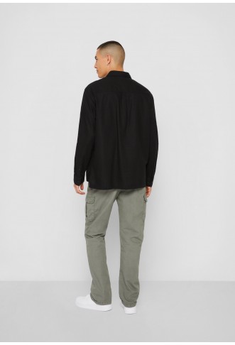 Urban Classics HALF ZIP - Shirt - black