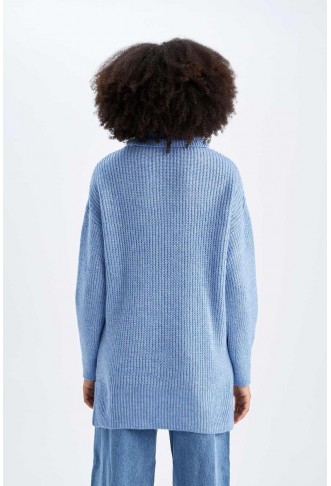 Oversize Fit Turtleneck Pullover