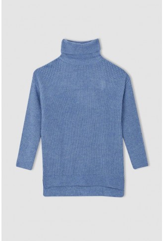 Oversize Fit Turtleneck Pullover