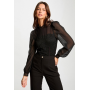 Body long sleeves lace black women