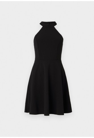 WAL G. SUSIE HALTER NECK SKATER DRESS