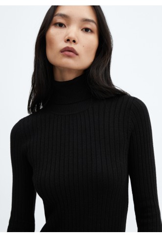 Fitted turtleneck dress