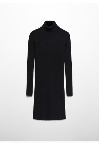 Fitted turtleneck dress
