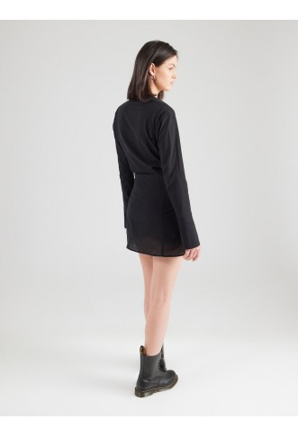 WEEKDAY Shirt Dress 'Pomelo' in Black