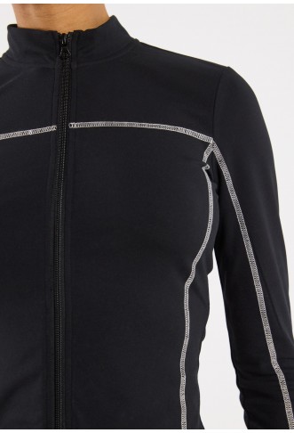 Even&Odd Zip-up sweatshirt - black