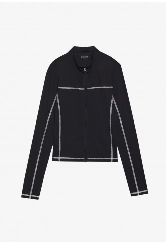 Even&Odd Zip-up sweatshirt - black
