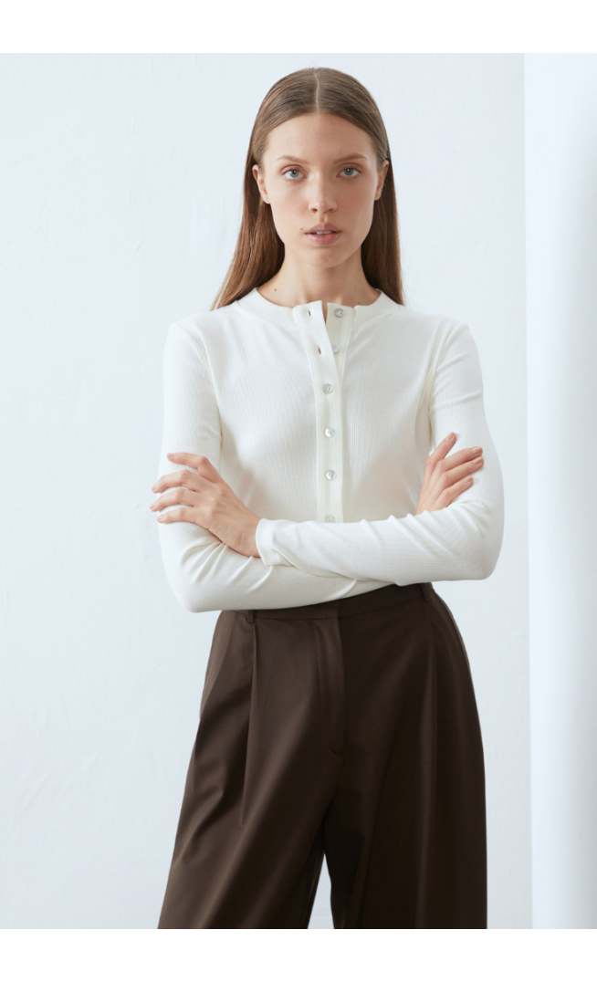 Anna Field Long sleeved top - off-white