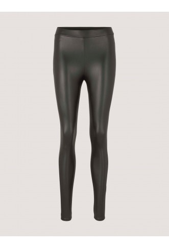 Denim Female leggings in a leather look