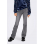 Only Kids Girls Royal Flare Jeans - Dark Grey